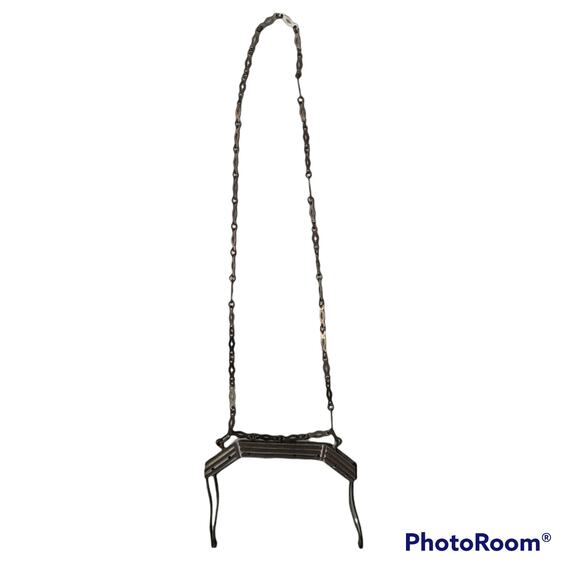 Victorian antique metal frame and chainfor reticule bag - Picture 5 of 6